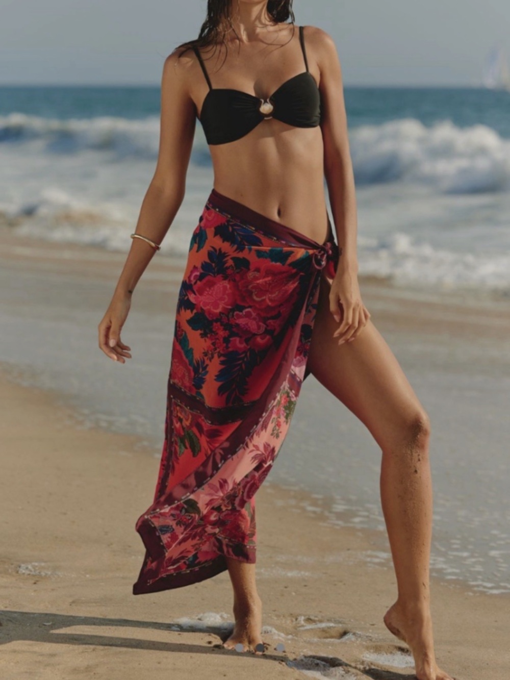 NWT Farm Rio Floral Scarf Sarong